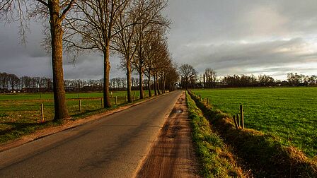 Esvelderweg in Barneveld, buitengebied niet verlicht