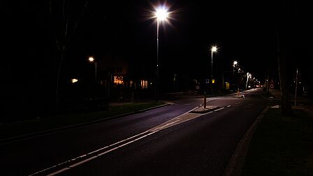 Thorbeckelaan in Barneveld voorzien van ledverlichting